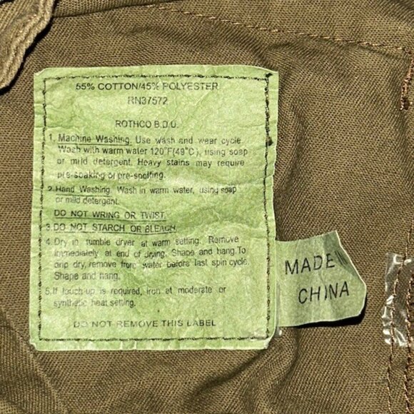 Rothco BDU Tactical Cargo Military Pants Men's 27x32 Pocket Military Twill Green - Picture 5 of 7